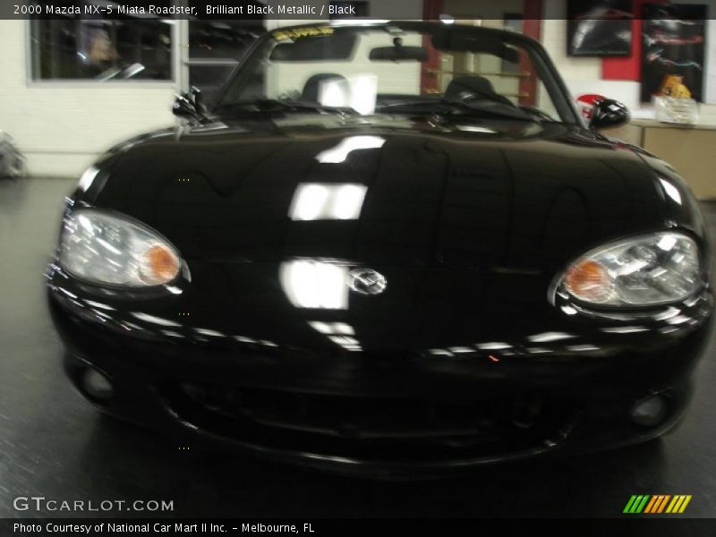 Brilliant Black Metallic / Black 2000 Mazda MX-5 Miata Roadster