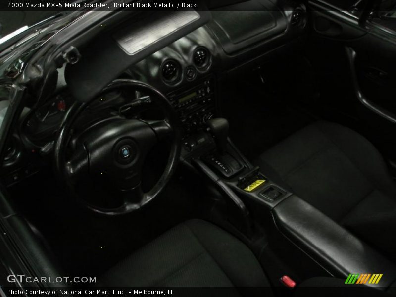 Brilliant Black Metallic / Black 2000 Mazda MX-5 Miata Roadster