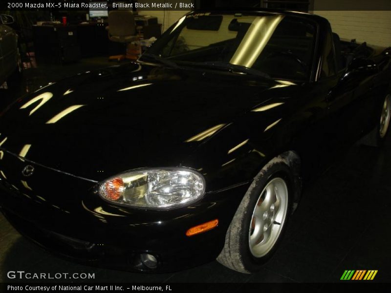 Brilliant Black Metallic / Black 2000 Mazda MX-5 Miata Roadster