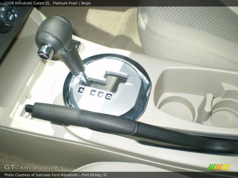Platinum Pearl / Beige 2008 Mitsubishi Galant ES
