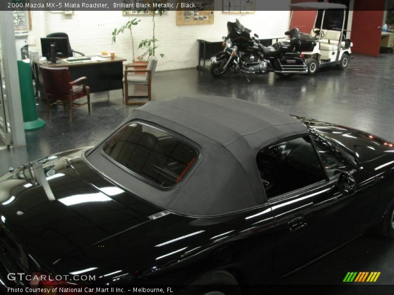 Brilliant Black Metallic / Black 2000 Mazda MX-5 Miata Roadster