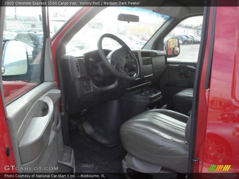 Victory Red / Medium Dark Pewter 2003 Chevrolet Express 1500 Cargo Van