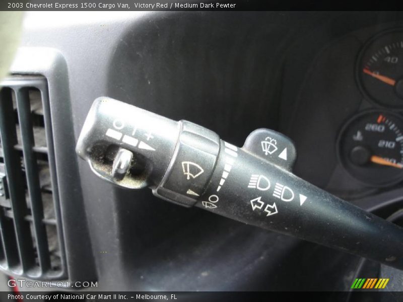 Victory Red / Medium Dark Pewter 2003 Chevrolet Express 1500 Cargo Van