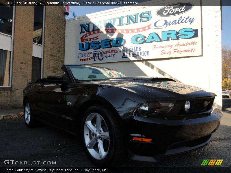 Black / Charcoal Black/Cashmere 2010 Ford Mustang GT Premium Convertible