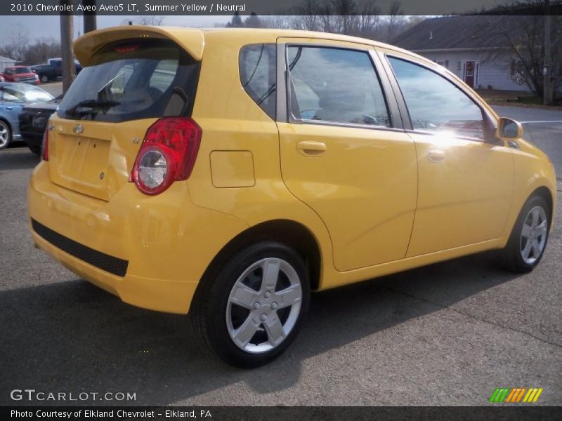 Summer Yellow / Neutral 2010 Chevrolet Aveo Aveo5 LT
