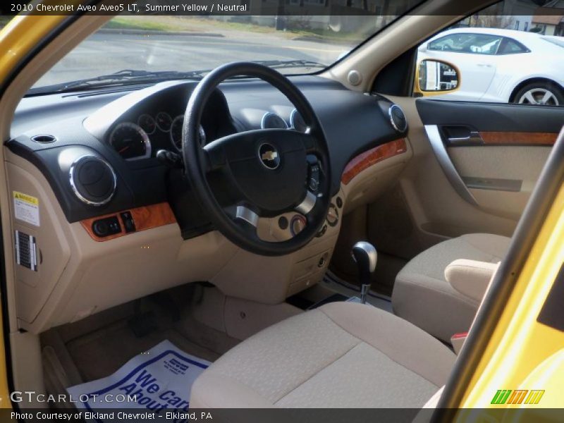 Neutral Interior - 2010 Aveo Aveo5 LT 