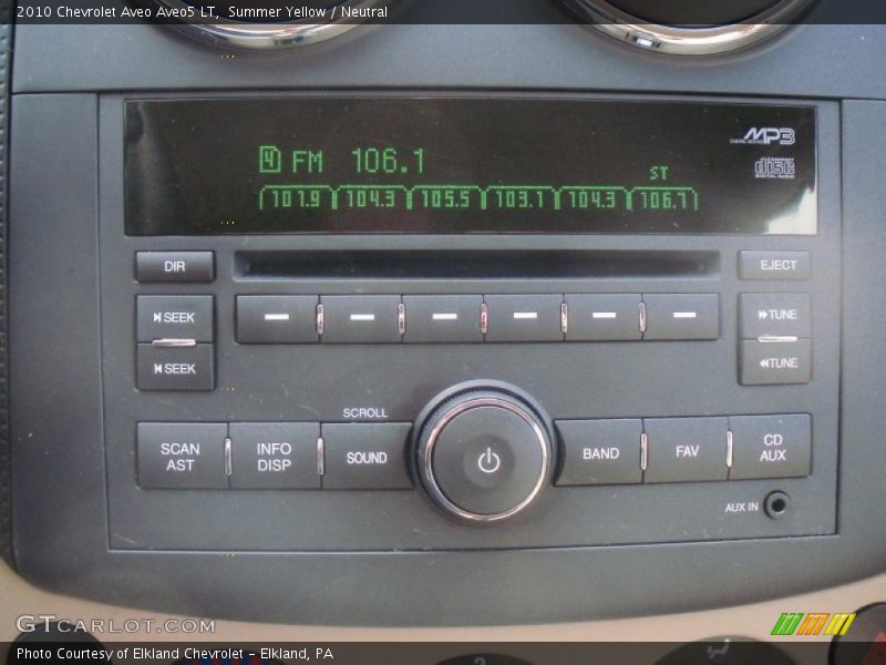 Controls of 2010 Aveo Aveo5 LT