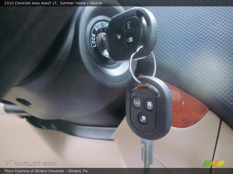 Summer Yellow / Neutral 2010 Chevrolet Aveo Aveo5 LT