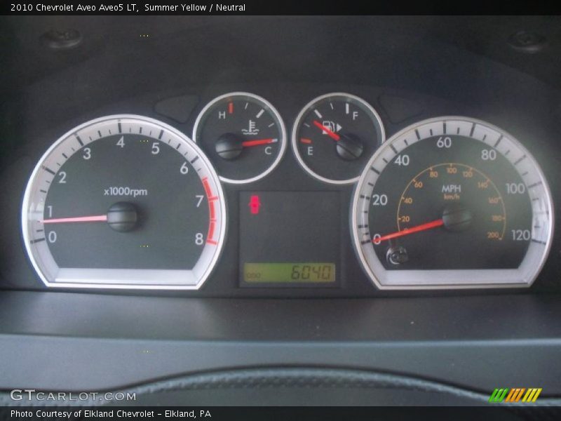  2010 Aveo Aveo5 LT Aveo5 LT Gauges