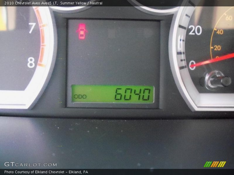 Summer Yellow / Neutral 2010 Chevrolet Aveo Aveo5 LT