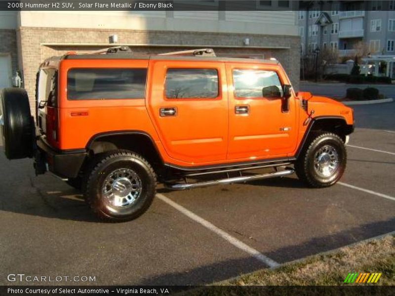 Solar Flare Metallic / Ebony Black 2008 Hummer H2 SUV
