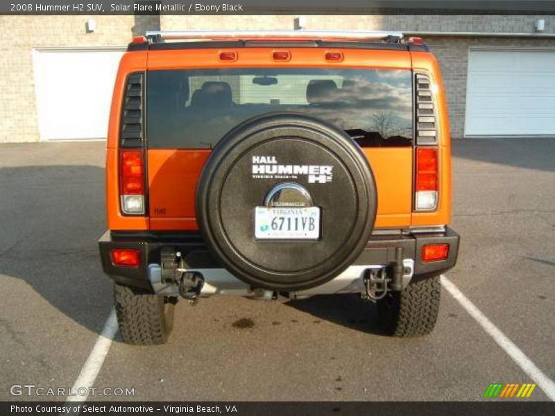 Solar Flare Metallic / Ebony Black 2008 Hummer H2 SUV