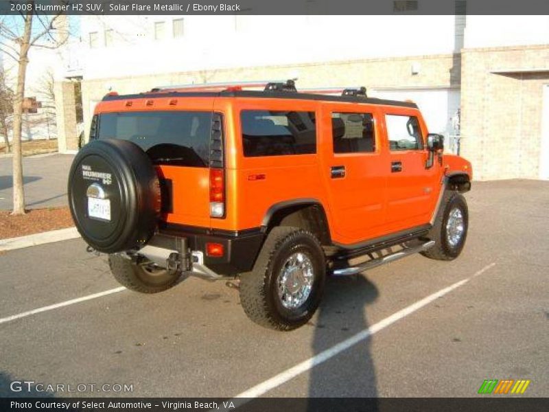 Solar Flare Metallic / Ebony Black 2008 Hummer H2 SUV