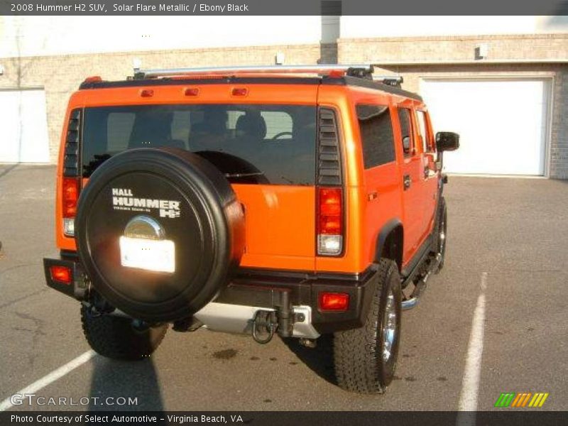 Solar Flare Metallic / Ebony Black 2008 Hummer H2 SUV