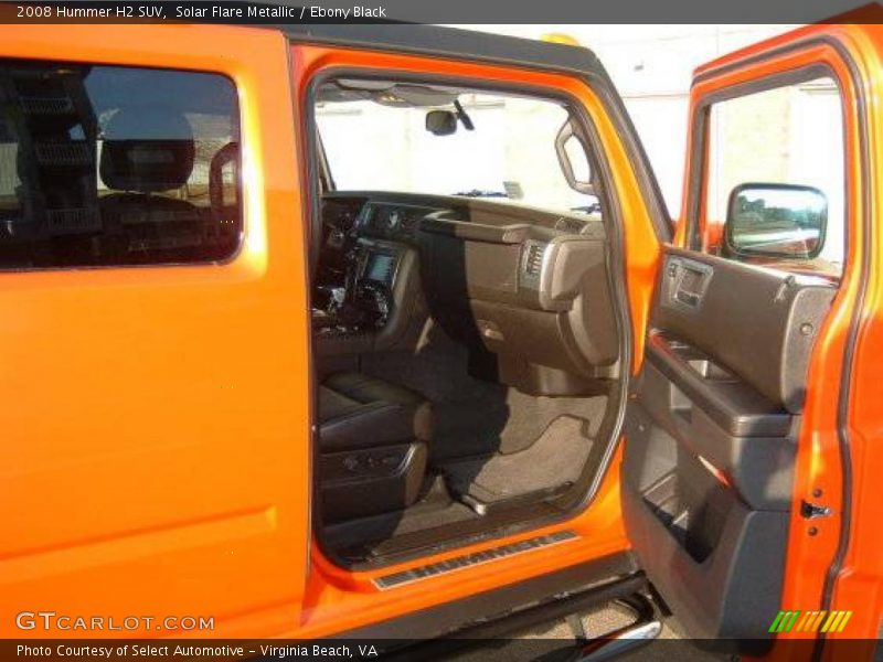 Solar Flare Metallic / Ebony Black 2008 Hummer H2 SUV