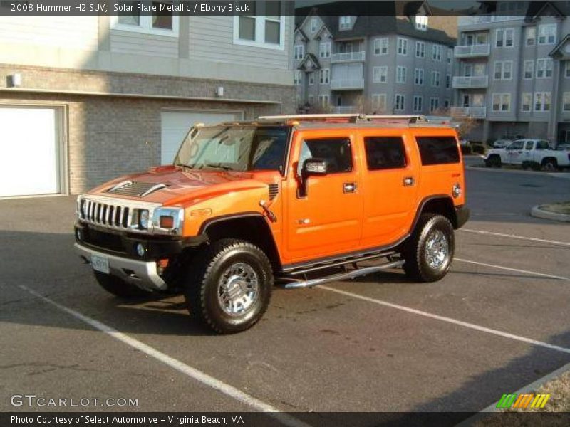 Solar Flare Metallic / Ebony Black 2008 Hummer H2 SUV