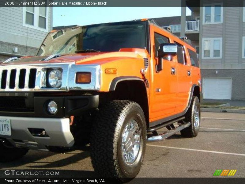 Solar Flare Metallic / Ebony Black 2008 Hummer H2 SUV