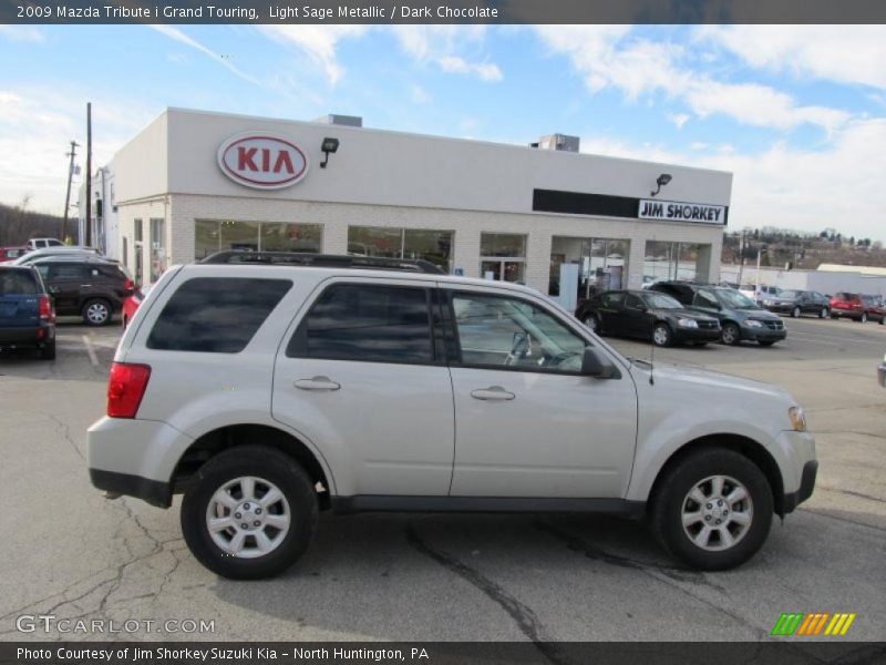 Light Sage Metallic / Dark Chocolate 2009 Mazda Tribute i Grand Touring