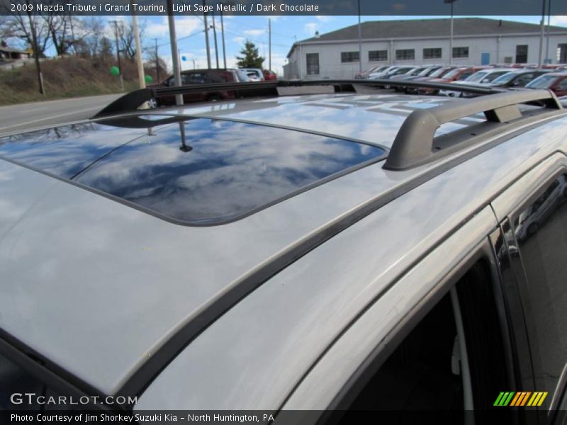 Light Sage Metallic / Dark Chocolate 2009 Mazda Tribute i Grand Touring