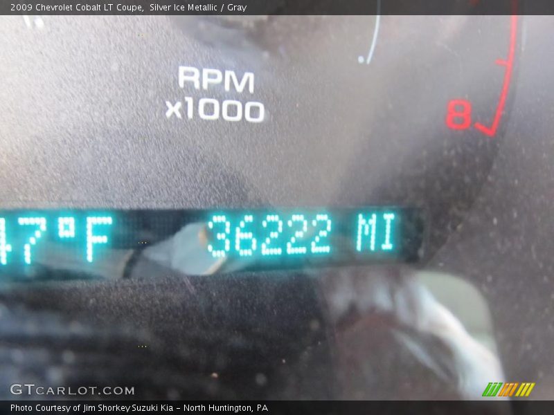 Silver Ice Metallic / Gray 2009 Chevrolet Cobalt LT Coupe