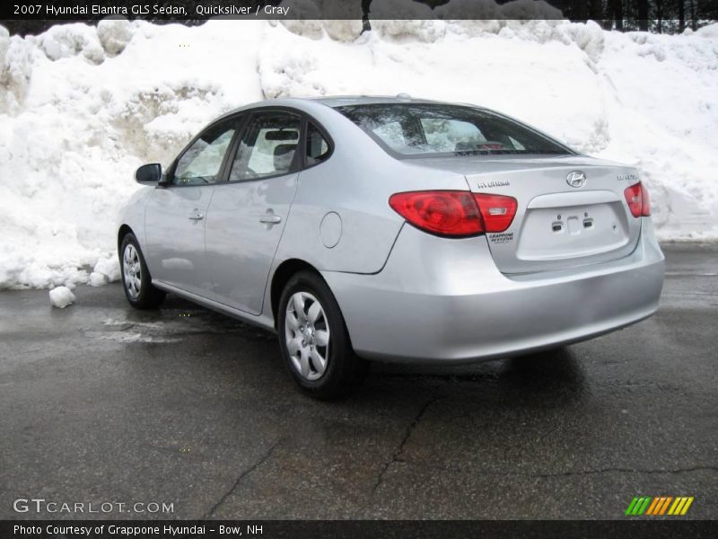 Quicksilver / Gray 2007 Hyundai Elantra GLS Sedan