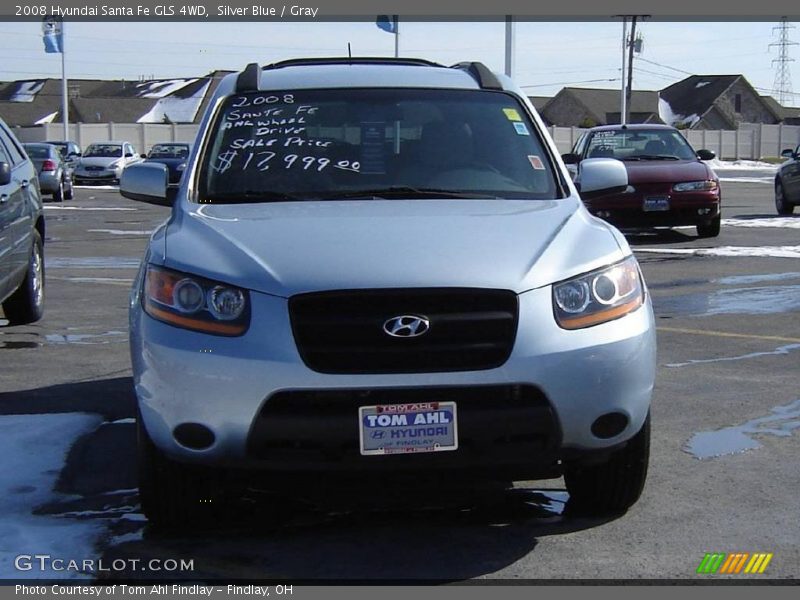 Silver Blue / Gray 2008 Hyundai Santa Fe GLS 4WD