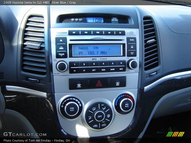 Silver Blue / Gray 2008 Hyundai Santa Fe GLS 4WD