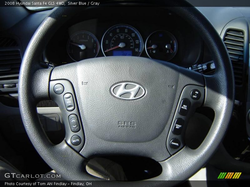 Silver Blue / Gray 2008 Hyundai Santa Fe GLS 4WD