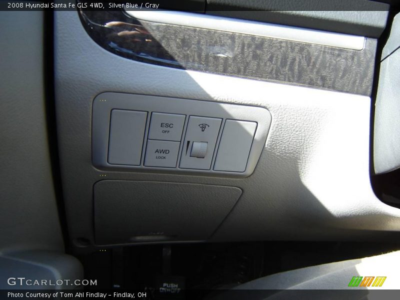 Silver Blue / Gray 2008 Hyundai Santa Fe GLS 4WD