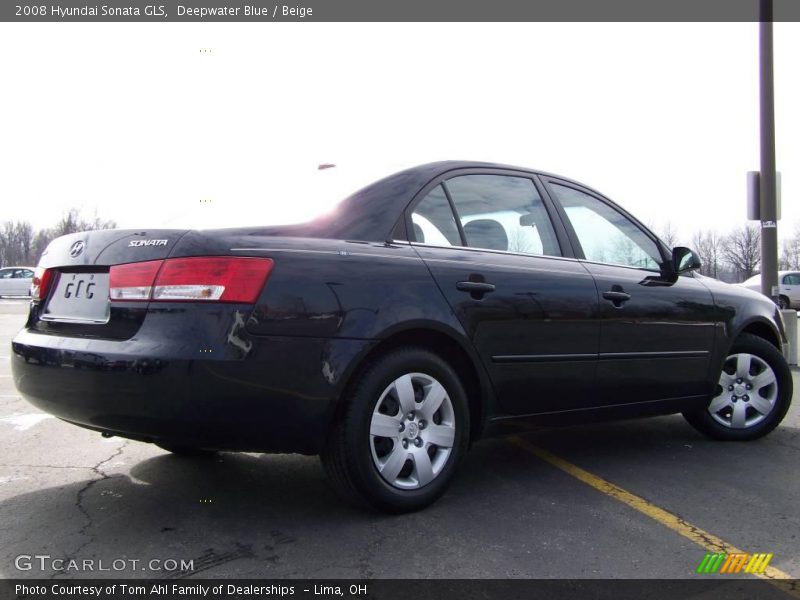 Deepwater Blue / Beige 2008 Hyundai Sonata GLS