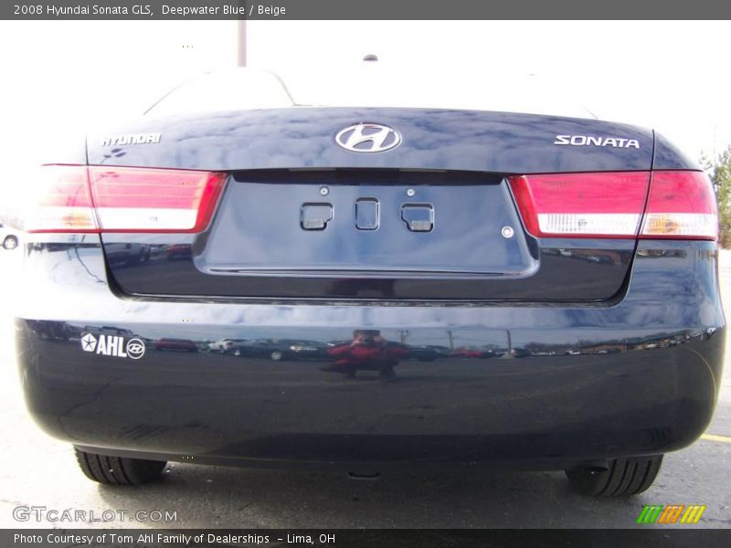 Deepwater Blue / Beige 2008 Hyundai Sonata GLS