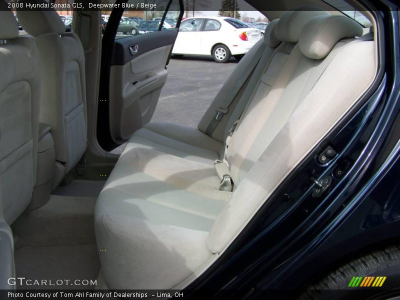 Deepwater Blue / Beige 2008 Hyundai Sonata GLS