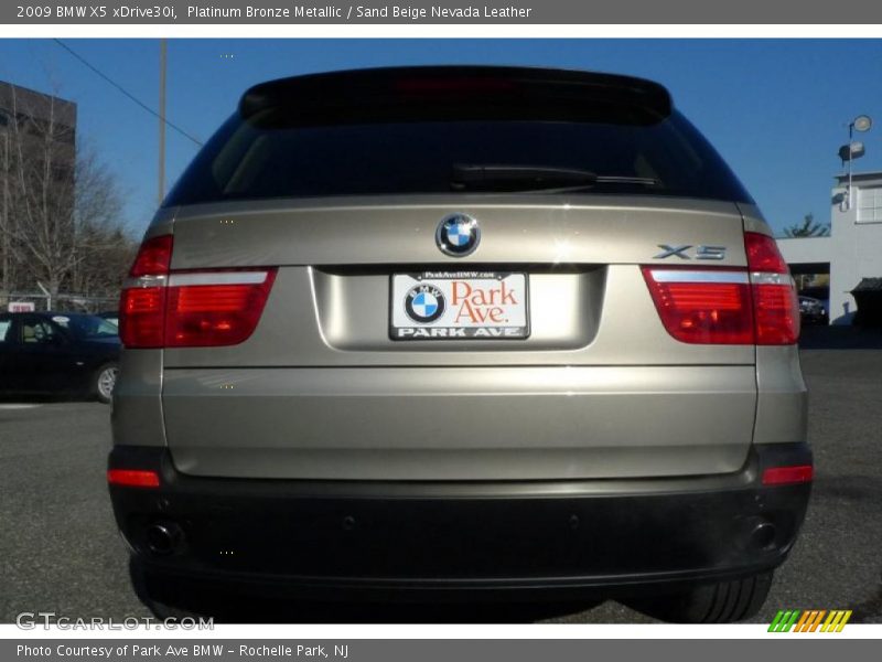 Platinum Bronze Metallic / Sand Beige Nevada Leather 2009 BMW X5 xDrive30i