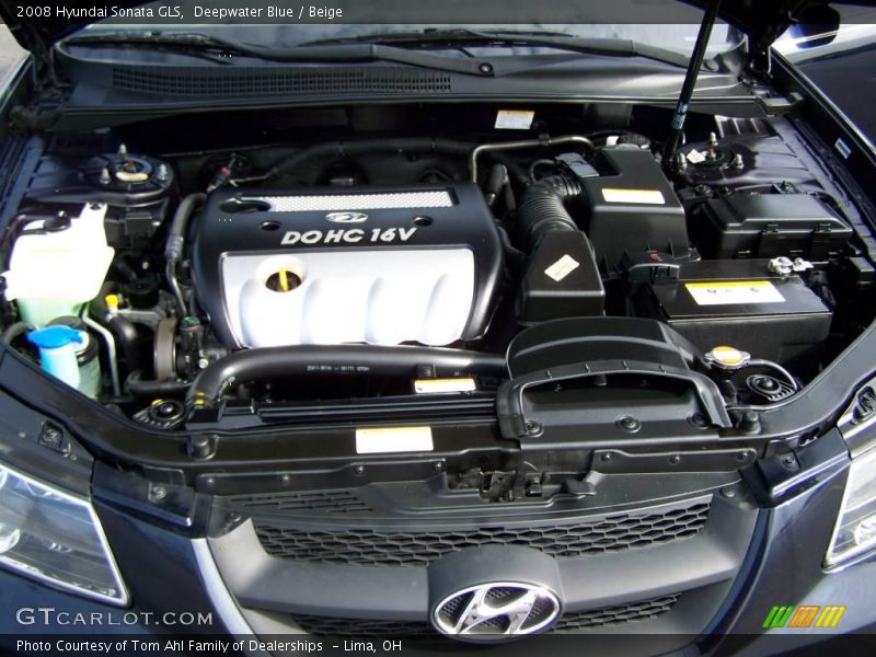 Deepwater Blue / Beige 2008 Hyundai Sonata GLS