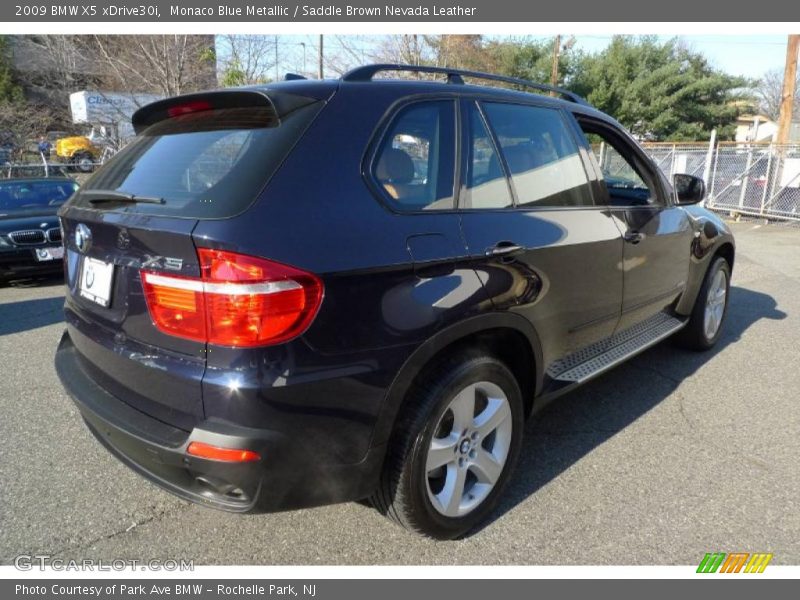Monaco Blue Metallic / Saddle Brown Nevada Leather 2009 BMW X5 xDrive30i