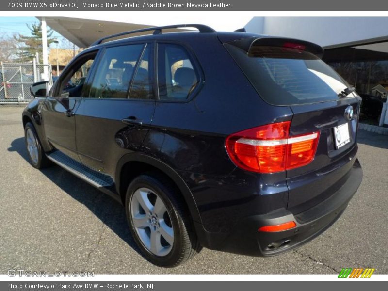 Monaco Blue Metallic / Saddle Brown Nevada Leather 2009 BMW X5 xDrive30i