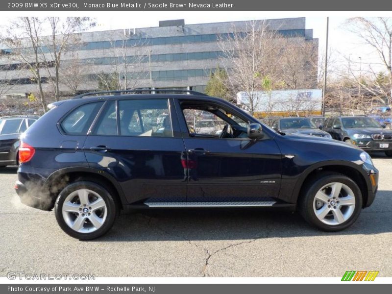 Monaco Blue Metallic / Saddle Brown Nevada Leather 2009 BMW X5 xDrive30i