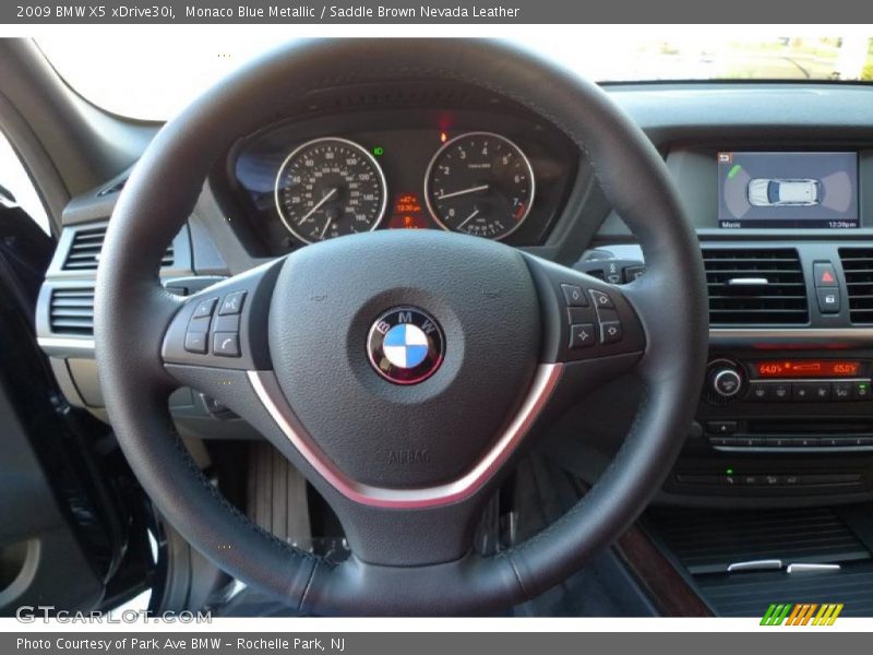 Monaco Blue Metallic / Saddle Brown Nevada Leather 2009 BMW X5 xDrive30i