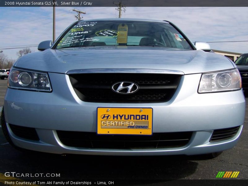 Silver Blue / Gray 2008 Hyundai Sonata GLS V6