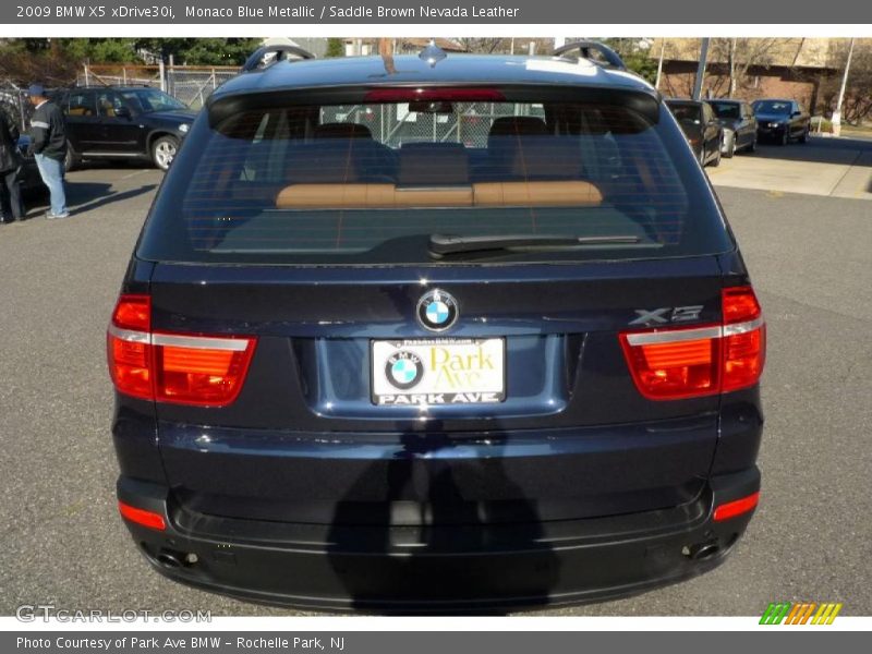Monaco Blue Metallic / Saddle Brown Nevada Leather 2009 BMW X5 xDrive30i