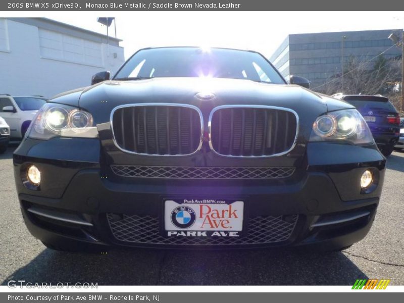 Monaco Blue Metallic / Saddle Brown Nevada Leather 2009 BMW X5 xDrive30i