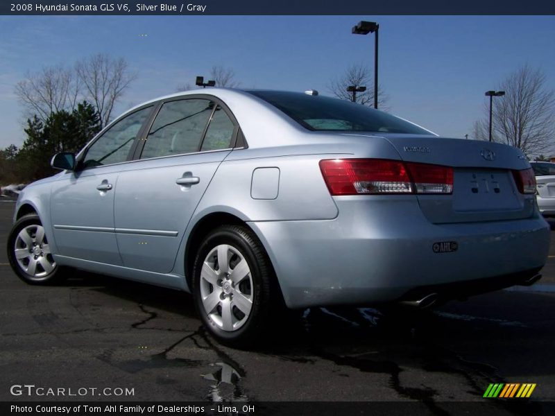 Silver Blue / Gray 2008 Hyundai Sonata GLS V6