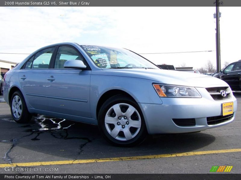 Silver Blue / Gray 2008 Hyundai Sonata GLS V6