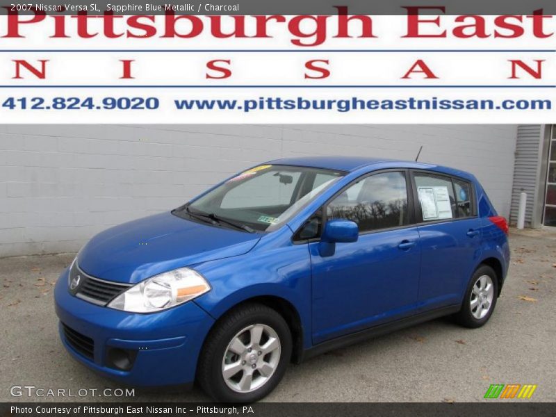 Sapphire Blue Metallic / Charcoal 2007 Nissan Versa SL
