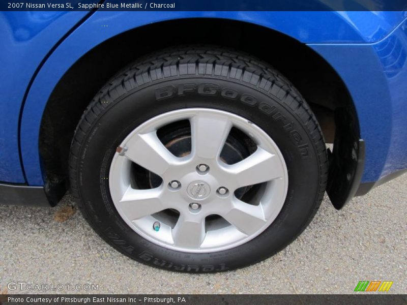 Sapphire Blue Metallic / Charcoal 2007 Nissan Versa SL