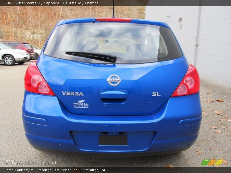 Sapphire Blue Metallic / Charcoal 2007 Nissan Versa SL