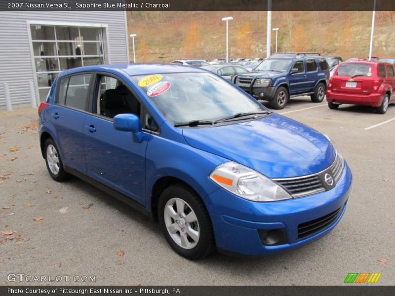 Sapphire Blue Metallic / Charcoal 2007 Nissan Versa SL