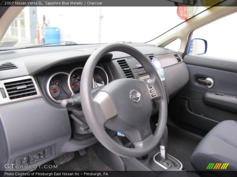 Sapphire Blue Metallic / Charcoal 2007 Nissan Versa SL