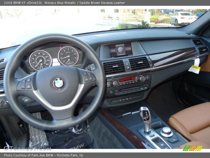 Monaco Blue Metallic / Saddle Brown Nevada Leather 2009 BMW X5 xDrive30i