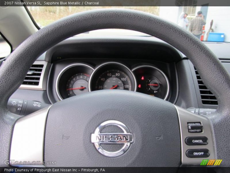 Sapphire Blue Metallic / Charcoal 2007 Nissan Versa SL